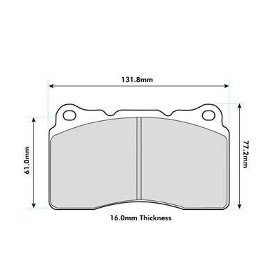 PBS - Honda Civic FK2/FK8 Performance Brake Pads (Front) - 8017