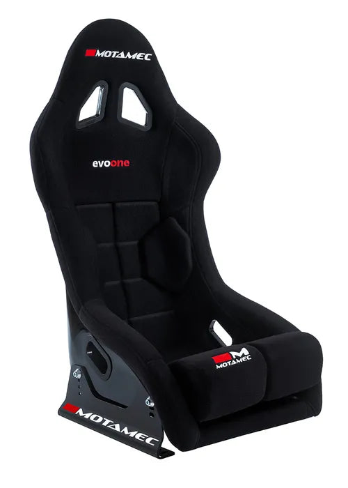 Motamec Racing Evo-One FIA Approved Race Seat Fiberglass Shell Side Mount BLACK