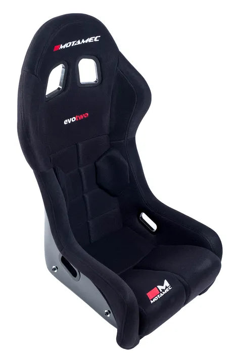 Motamec Racing Evo-Two FIA Approved Race Seat GRP Shell Side Mount BLACK HANS