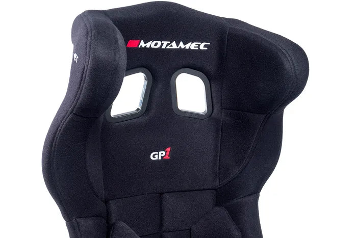 Motamec Racing GP1 FIA Approved Race Seat GRP Shell Side Mount BLACK HANS