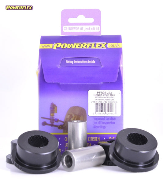 Powerflex - PFR25-323 - Rear Lower Arm Outer Rear Bushes - Civic Mk7 EP/EU inc. Type-R (2001-2005)