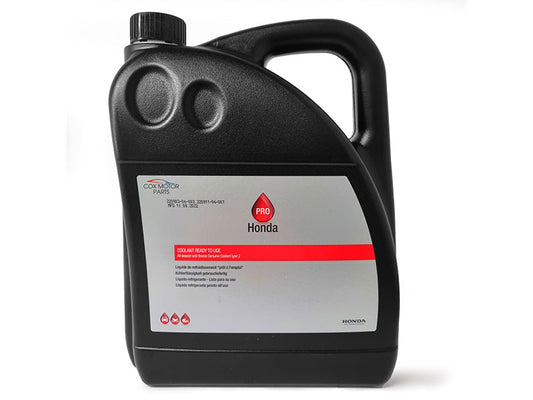 GENUINE HONDA TYPE-2 BLUE COOLANT - PRE-MIXED 5L